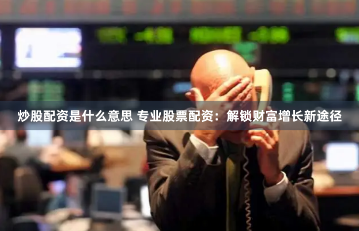 炒股配资是什么意思 专业股票配资：解锁财富增长新途径