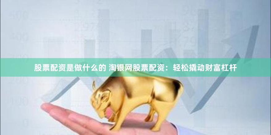 股票配资是做什么的 淘银网股票配资：轻松撬动财富杠杆